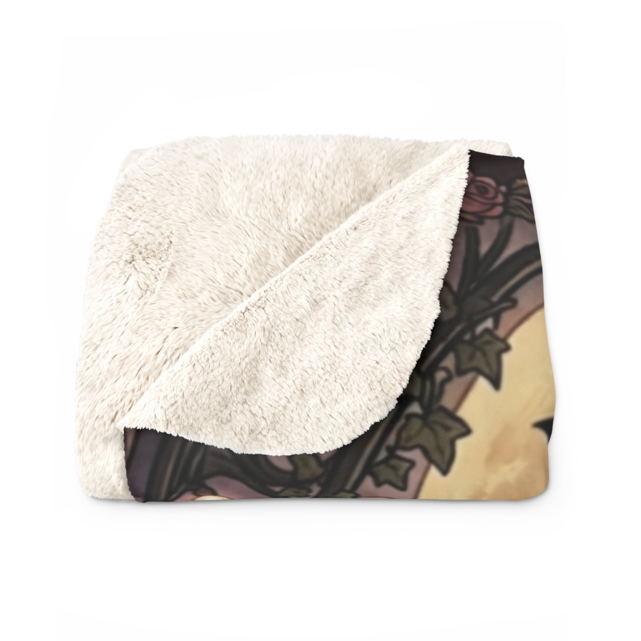 Halloween Ghost Costume Sherpa Blanket — Cute Spooky Graveyard Throw