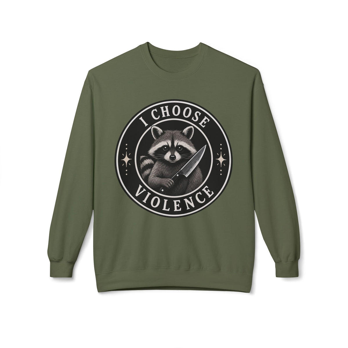 Violent Raccoon Unisex Midweight Sweatshirt