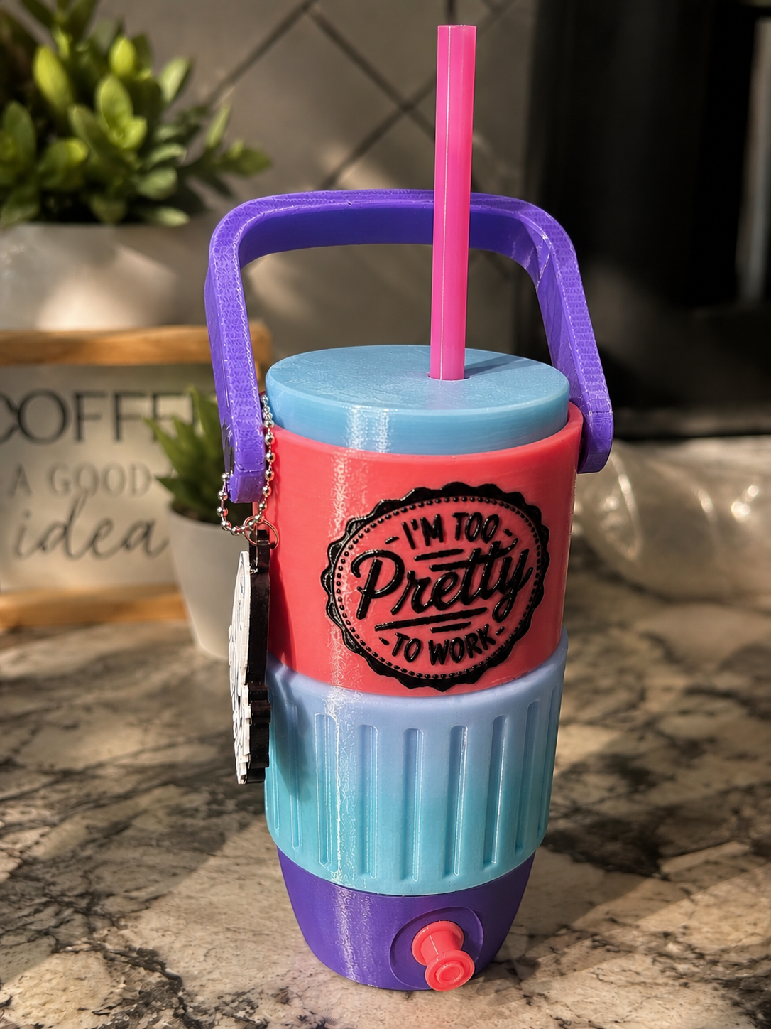 I'm Too Pretty To Work Tumbler