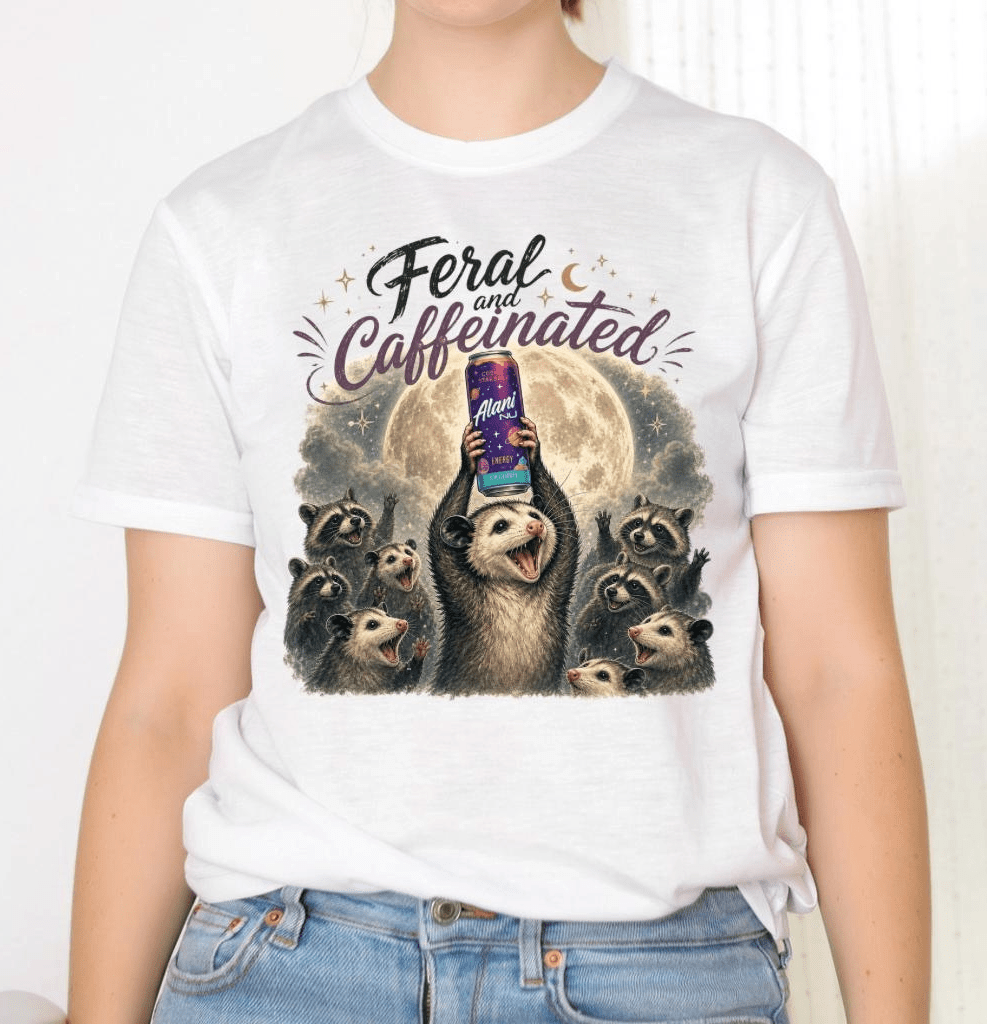 Feral and Caffeinated Graphic Tee & Sweatshirt