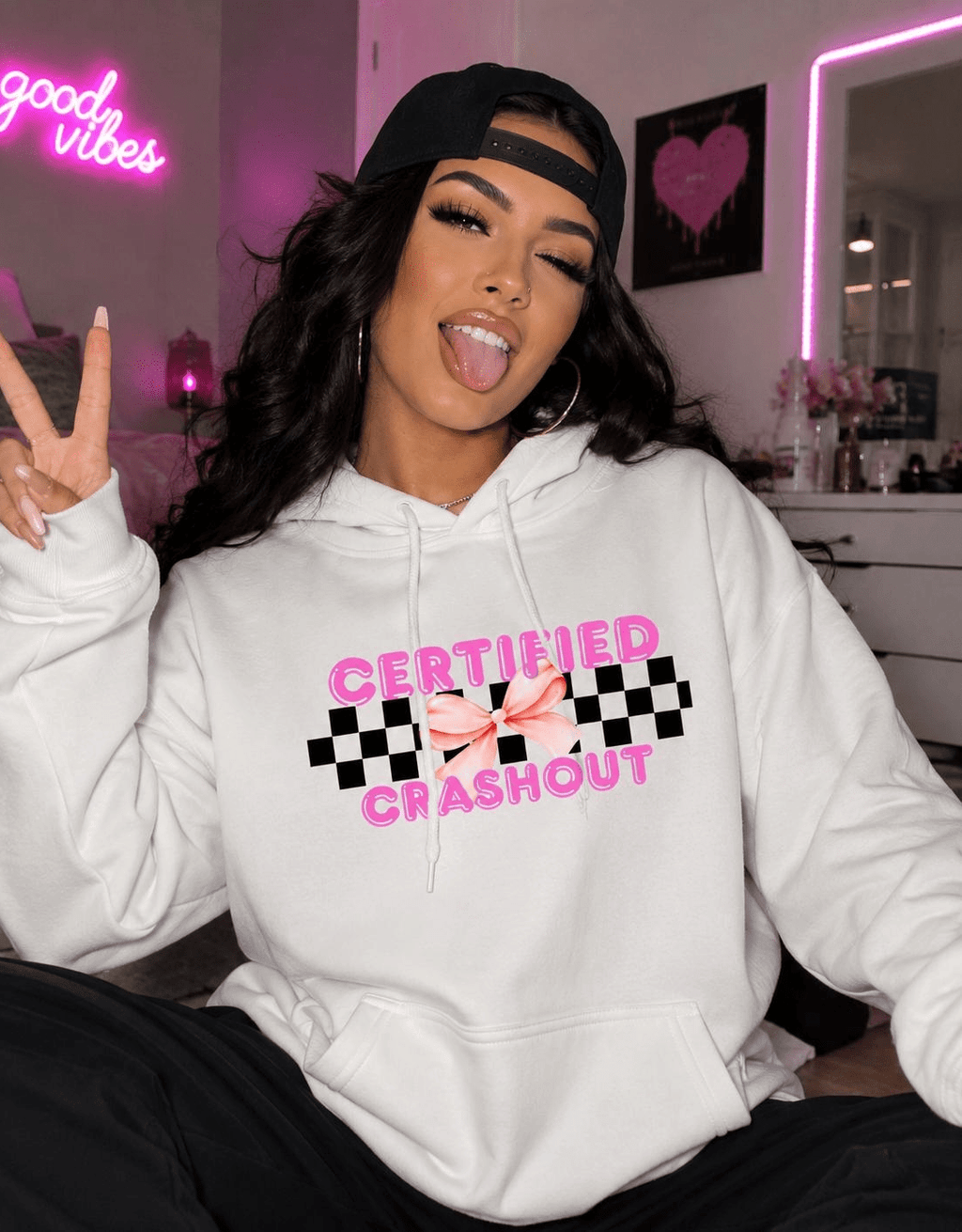 Certified Crashout Graphic Hoodie, Sweatshirt & Tee