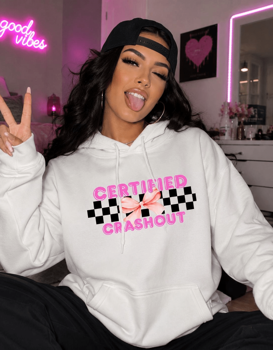 Certified Crashout Graphic Hoodie, Sweatshirt & Tee