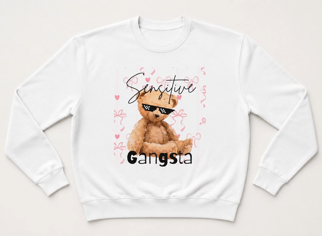 Sensitive Gangsta Graphic Sweatshirt