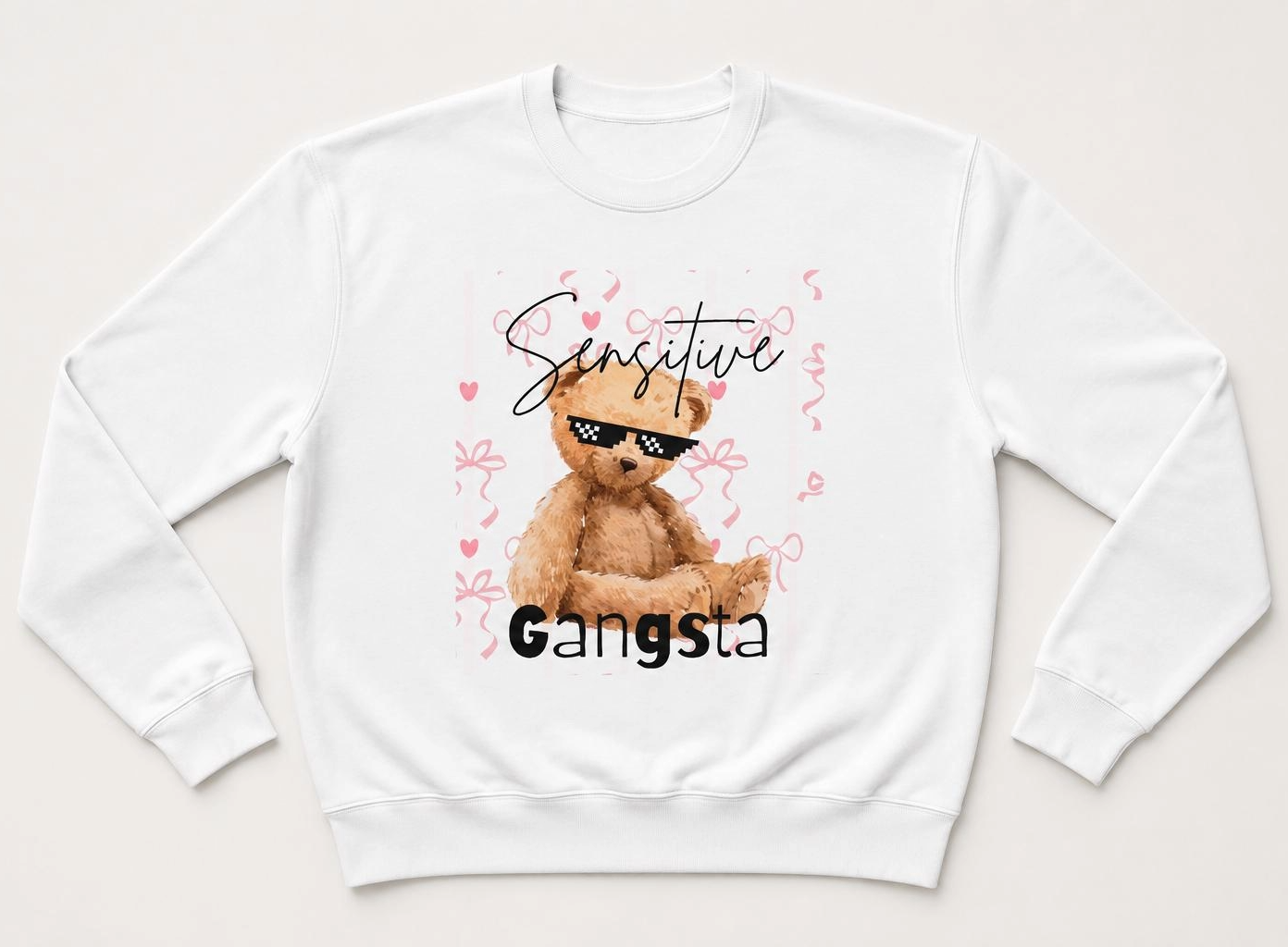 Sensitive Gangsta Graphic Sweatshirt